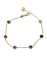 Bracciale Soranzo Gioielli Donna Pietre Colorate in Oro Tormalina DZ10441893